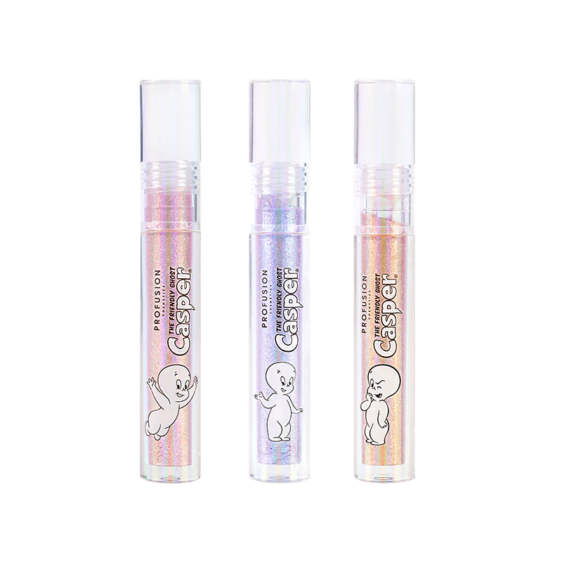 Casper the Friendly Ghost |  The Ghostly Trio 3PC Glitter Lip Topper from Profusion Cosmetics