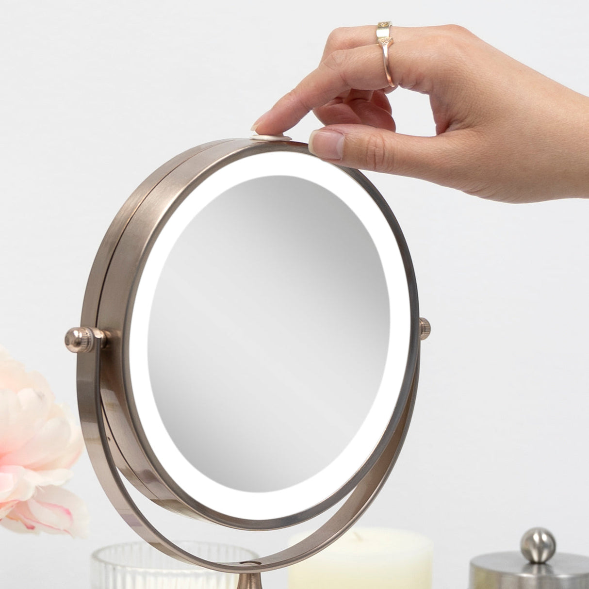 Lighted Makeup Mirror with Magnification from Zadro