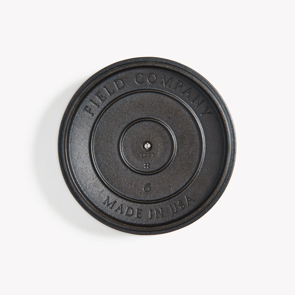 No.6 Cast Iron Skillet Lid From Field Company