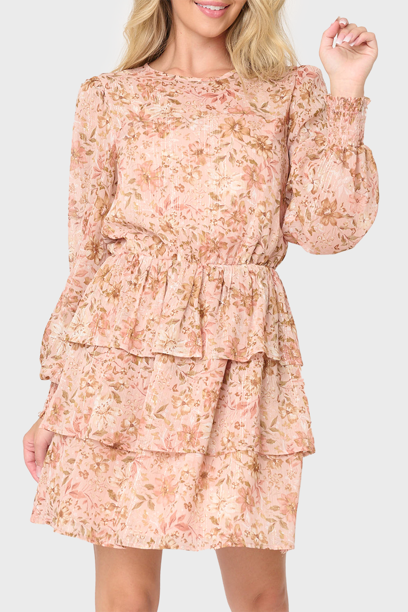 Sparkle Chiffon Tiered Dress from Gibsonlook