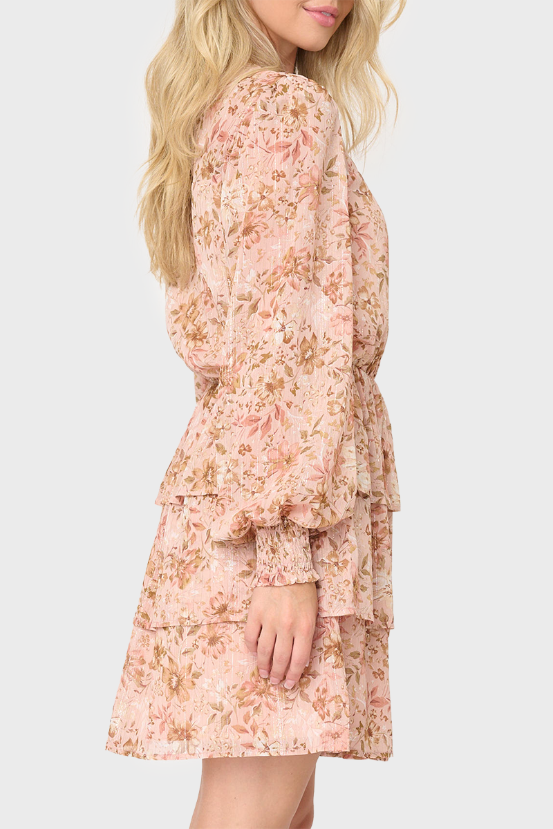 Sparkle Chiffon Tiered Dress from Gibsonlook
