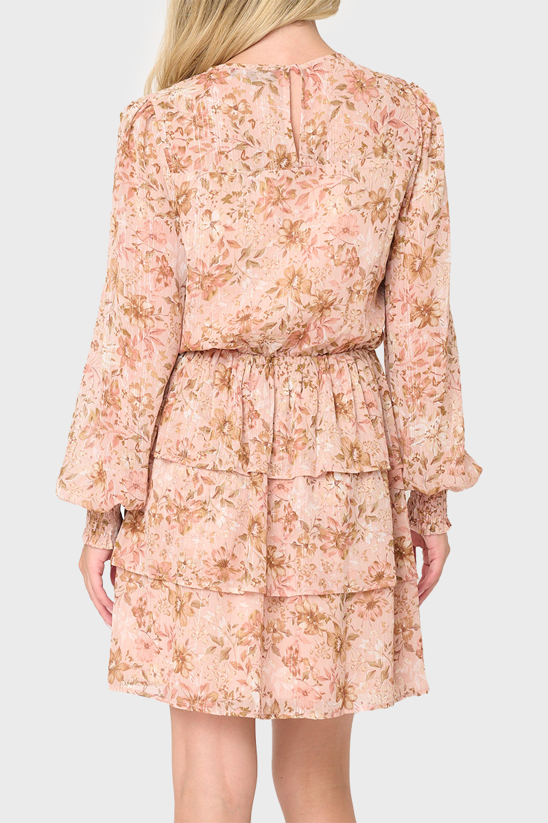 Sparkle Chiffon Tiered Dress from Gibsonlook