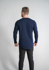 L/S Henley Curved Hem VX from Ten/10 Apparel