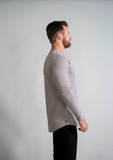 L/S Henley Curved Hem VX from Ten/10 Apparel