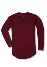 L/S Henley Curved Hem from Ten/10 Apparel
