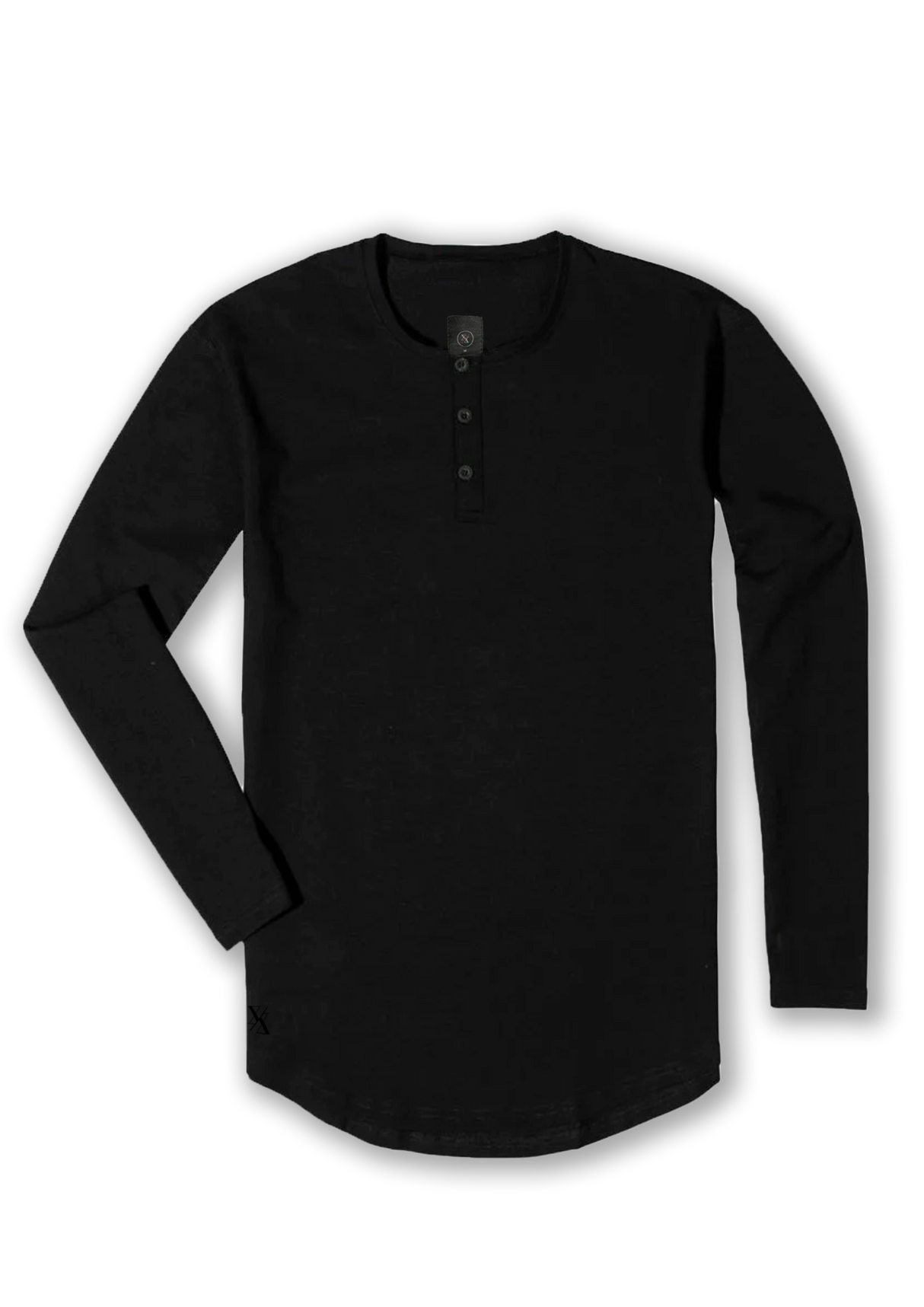 L/S Henley Curved Hem from Ten/10 Apparel