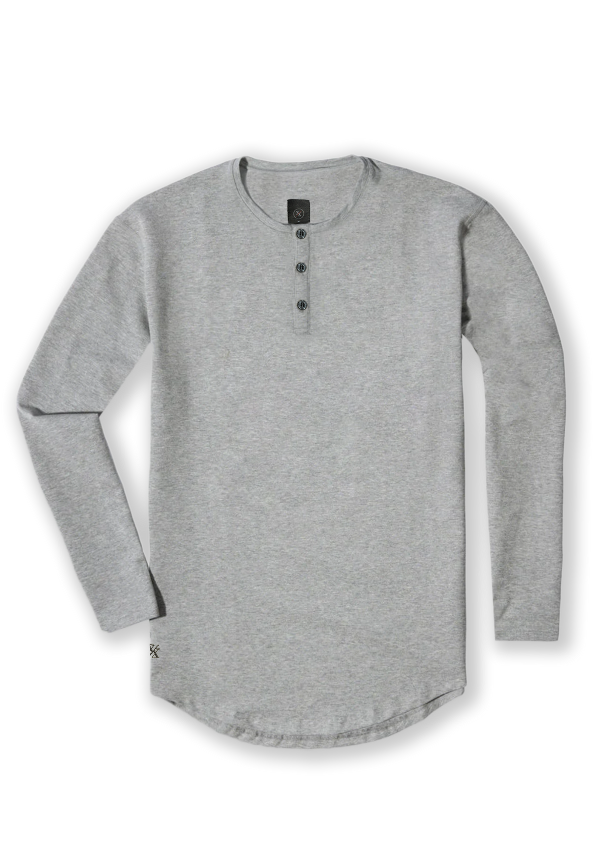 L/S Henley Curved Hem from Ten/10 Apparel