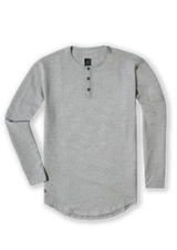 L/S Henley Curved Hem from Ten/10 Apparel