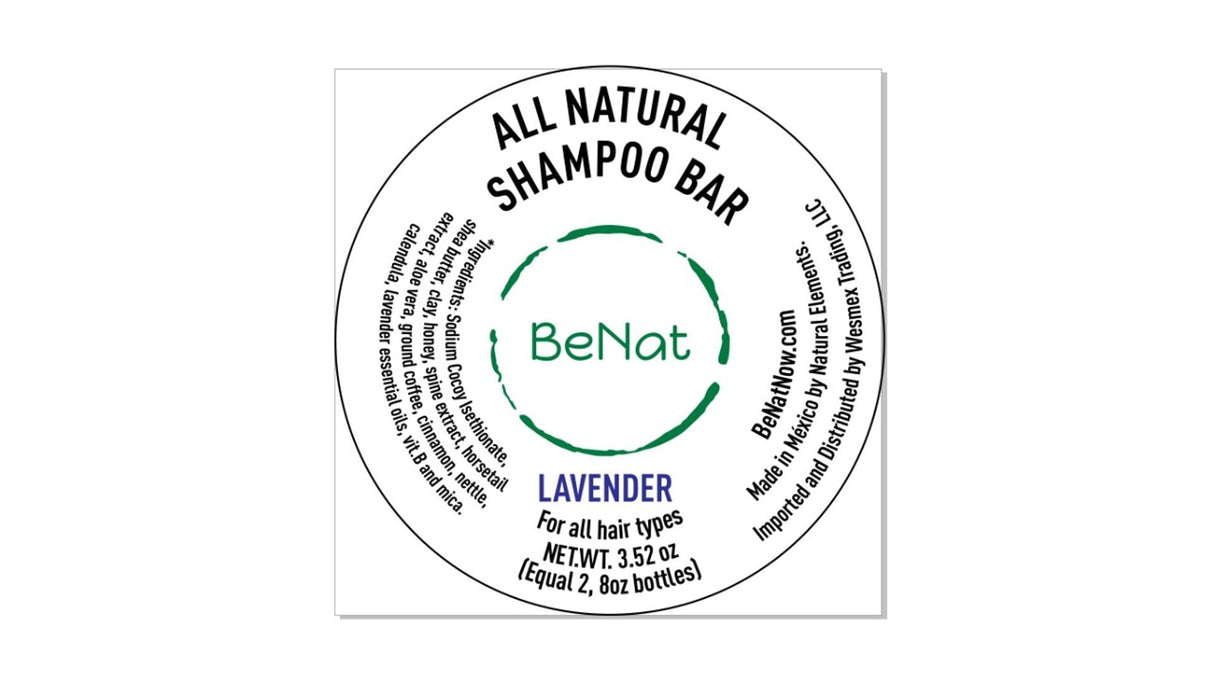 All-Natural Shampoo Bar. Plastic-Free from BeNat