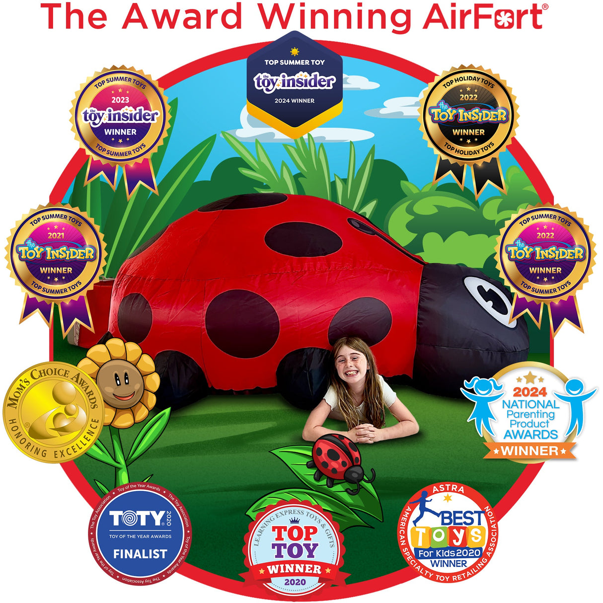 The Original AirFort - Ladybug from AirFort.com