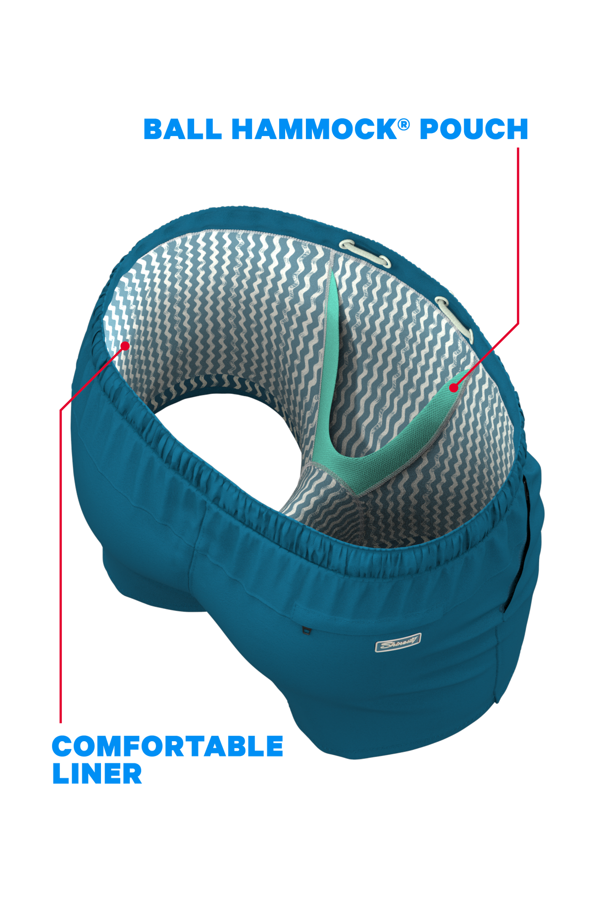 The Lake House | Retro Aztec Ball Hammock® Pouch 5" Swim Trunks from Shinesty