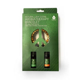 Lava stone Bracelet with Peppermint & Sweet Orange essential oils from Pursonic