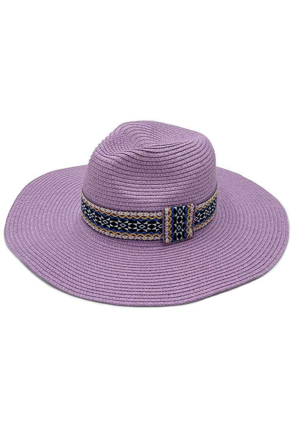 AZTEC BAND PANAMA HAT from Madeline Love