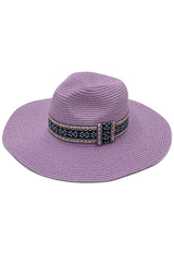 AZTEC BAND PANAMA HAT from Madeline Love