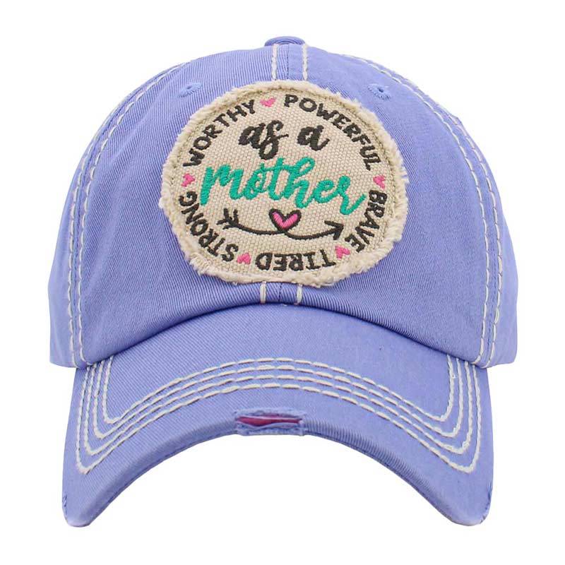 As A Mother Message Vintage Baseball Cap from Madeline Love