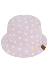C.C Daisy Embroidered Cotton Canvas Bucket Hat from Madeline Love