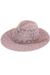 C.C HORSESHOE LACE KNITTING PANAMA HAT from Madeline Love