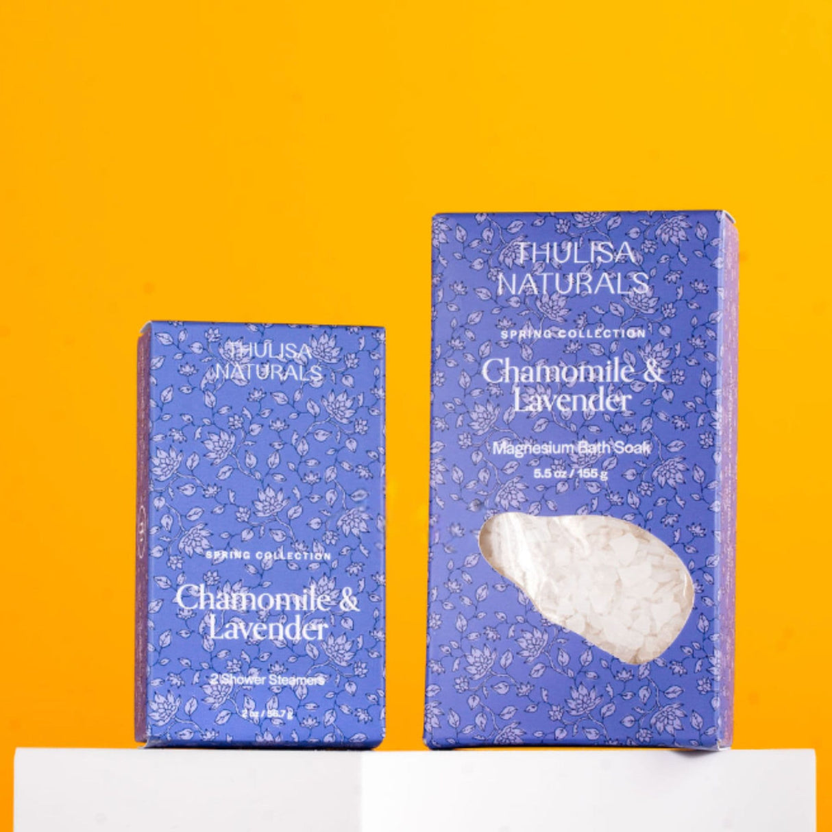 Chamomile & Lavender Shower Steamer Duo from Thulisa Naturals