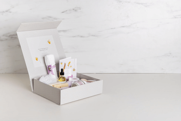 A Special Day Gift, Birthday Gift Basket, Lavender Natural Bath & Body from Lizush