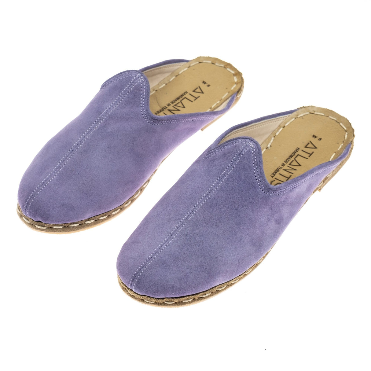 Men's Lavender Slippers from Atlantis Handmade Shoes