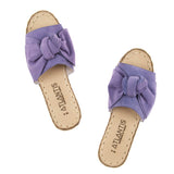 Lavender Bows Leather Sandals from Atlantis Handmade Shoes