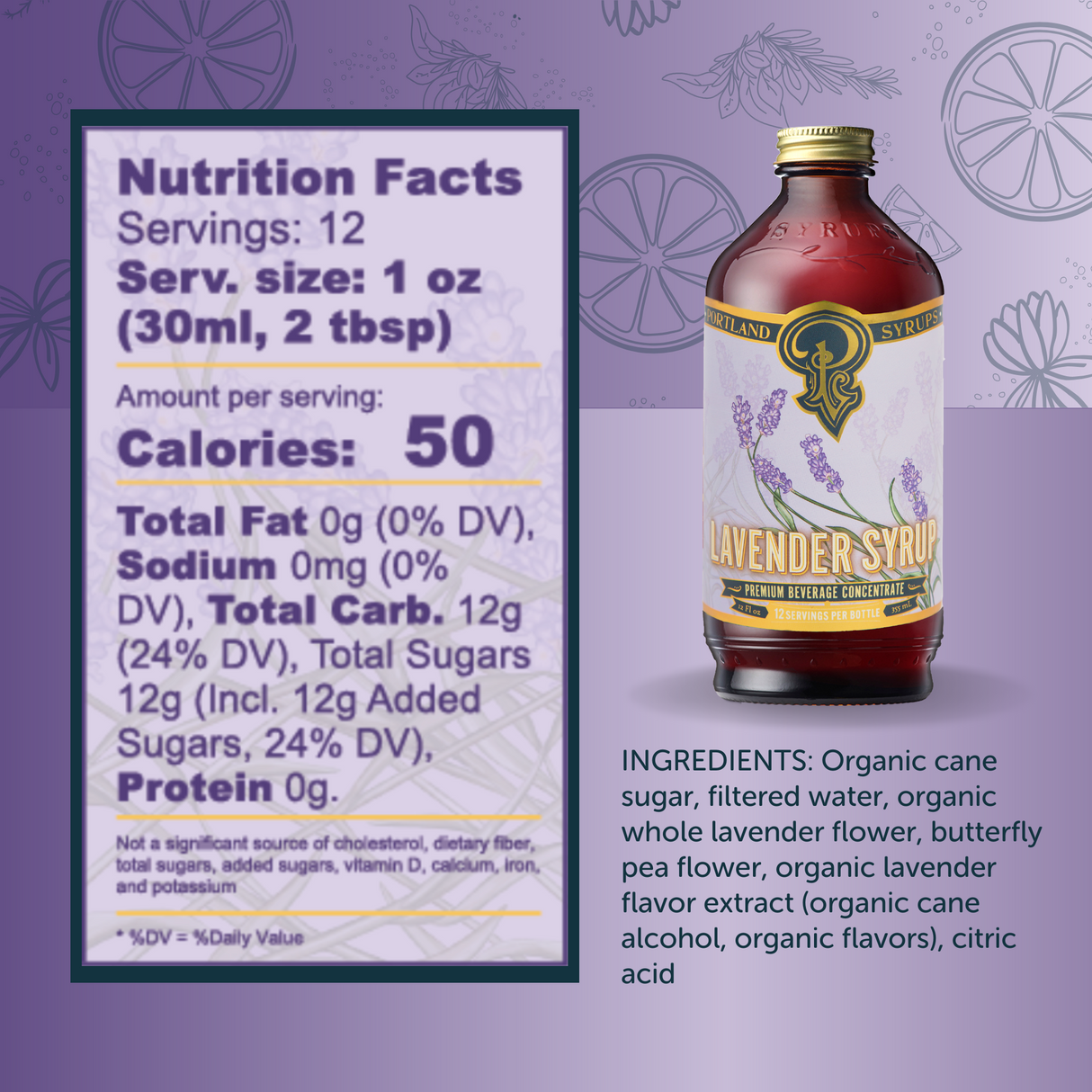 Lavender Syrup from Portland Syrups