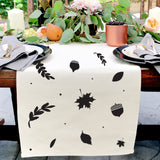 Fall Leaves Cotton Canvas Table Runner from The Cotton & Canvas Co.