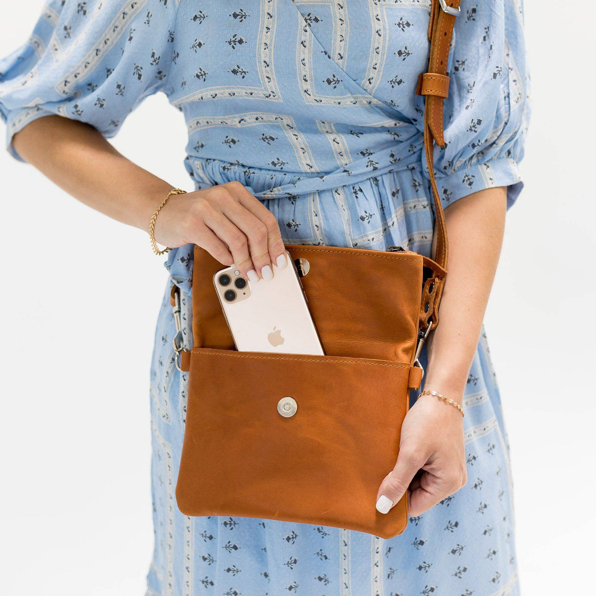 Foldover Crossbody Clutch from Lifetime Leather Co.