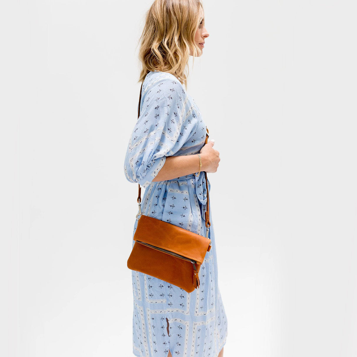 Foldover Crossbody Clutch from Lifetime Leather Co.
