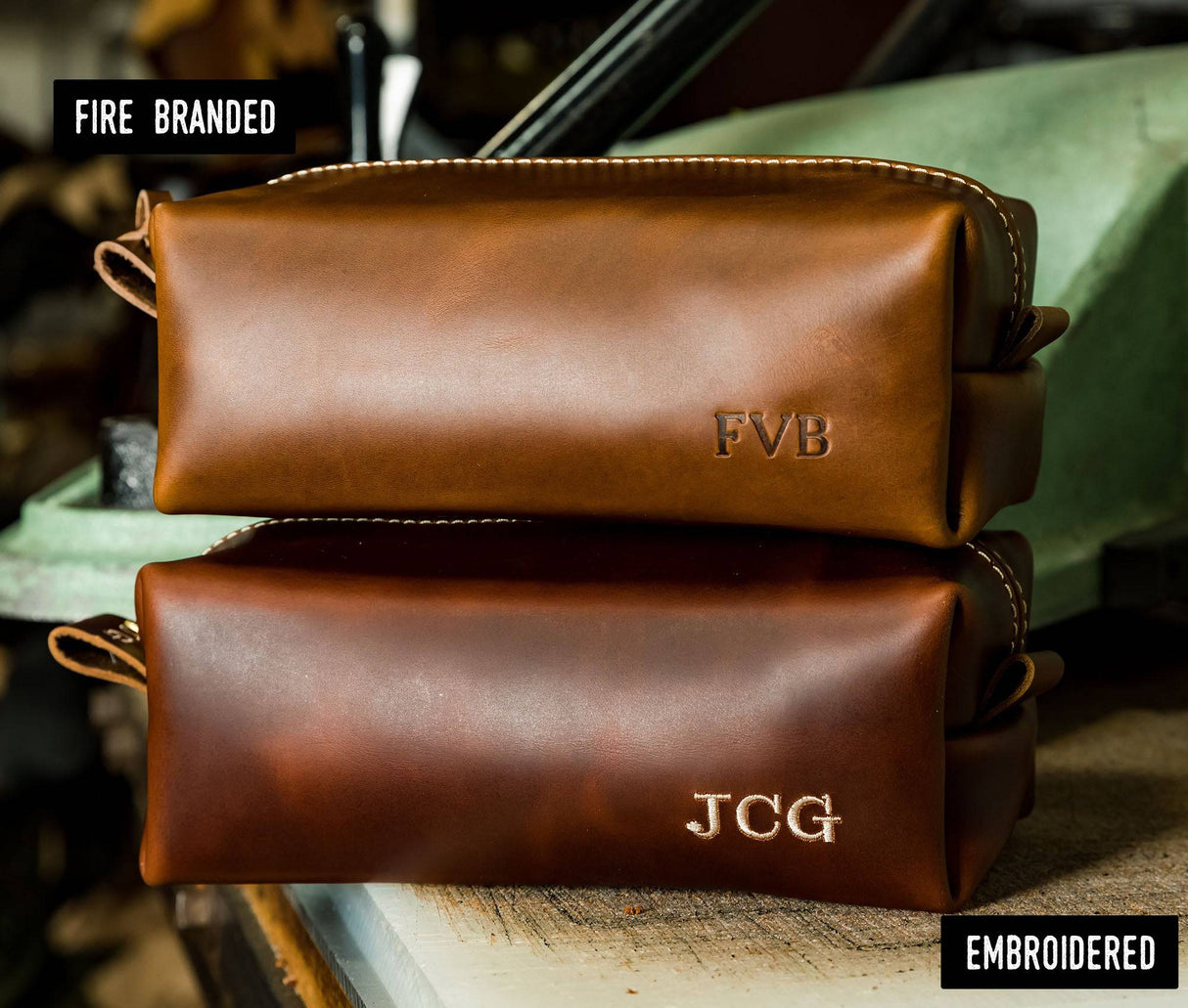 Toiletry Bag All for American from Lifetime Leather Co.