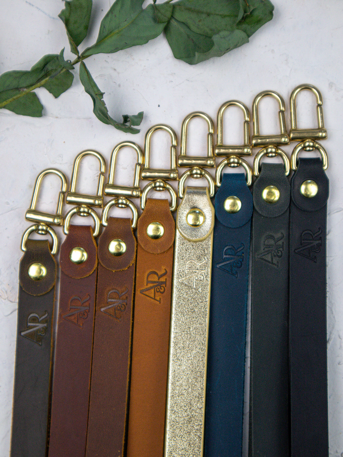 Leather Wristlet Strap from Ash & Rose