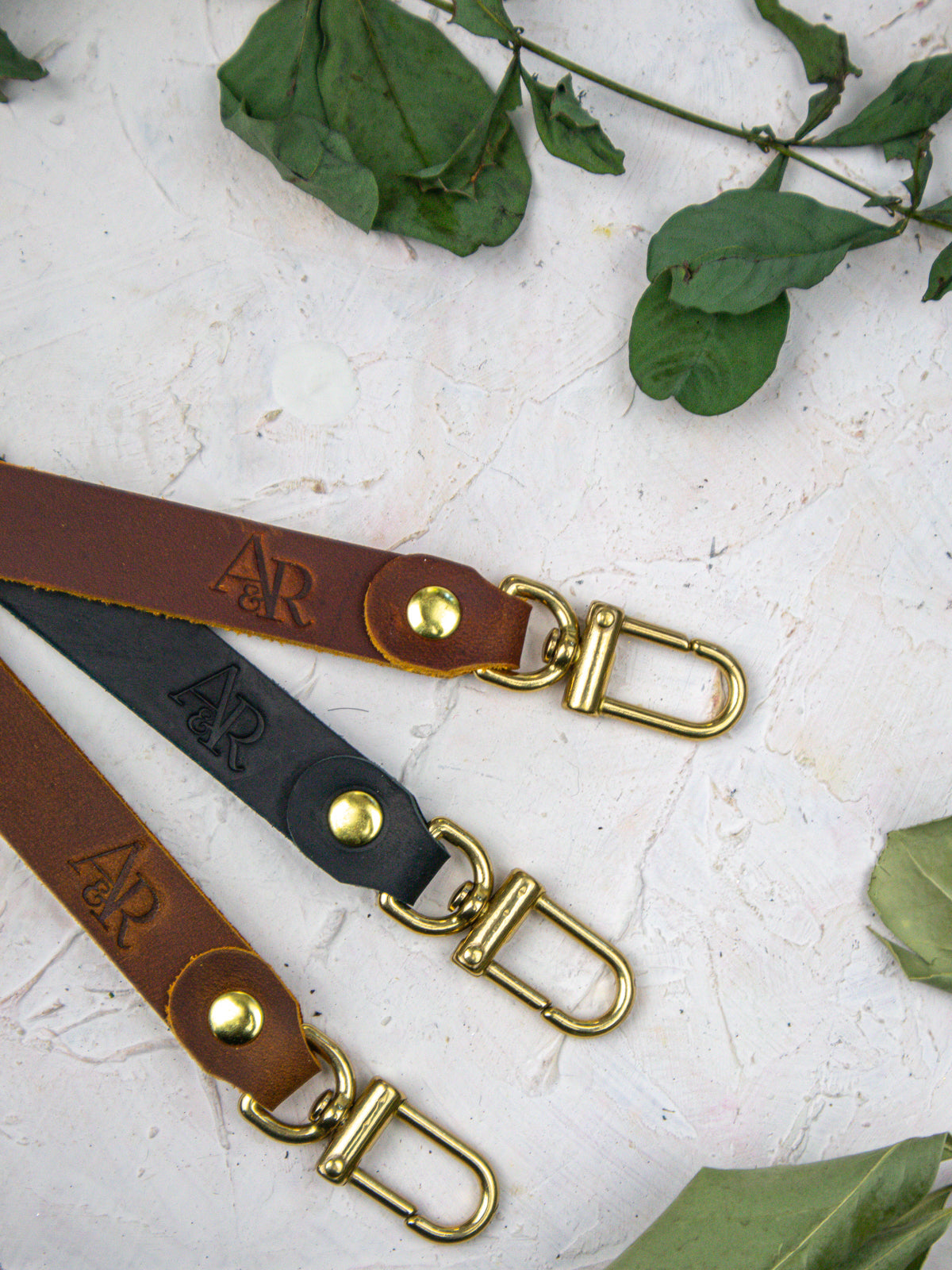 Leather Wristlet Strap from Ash & Rose