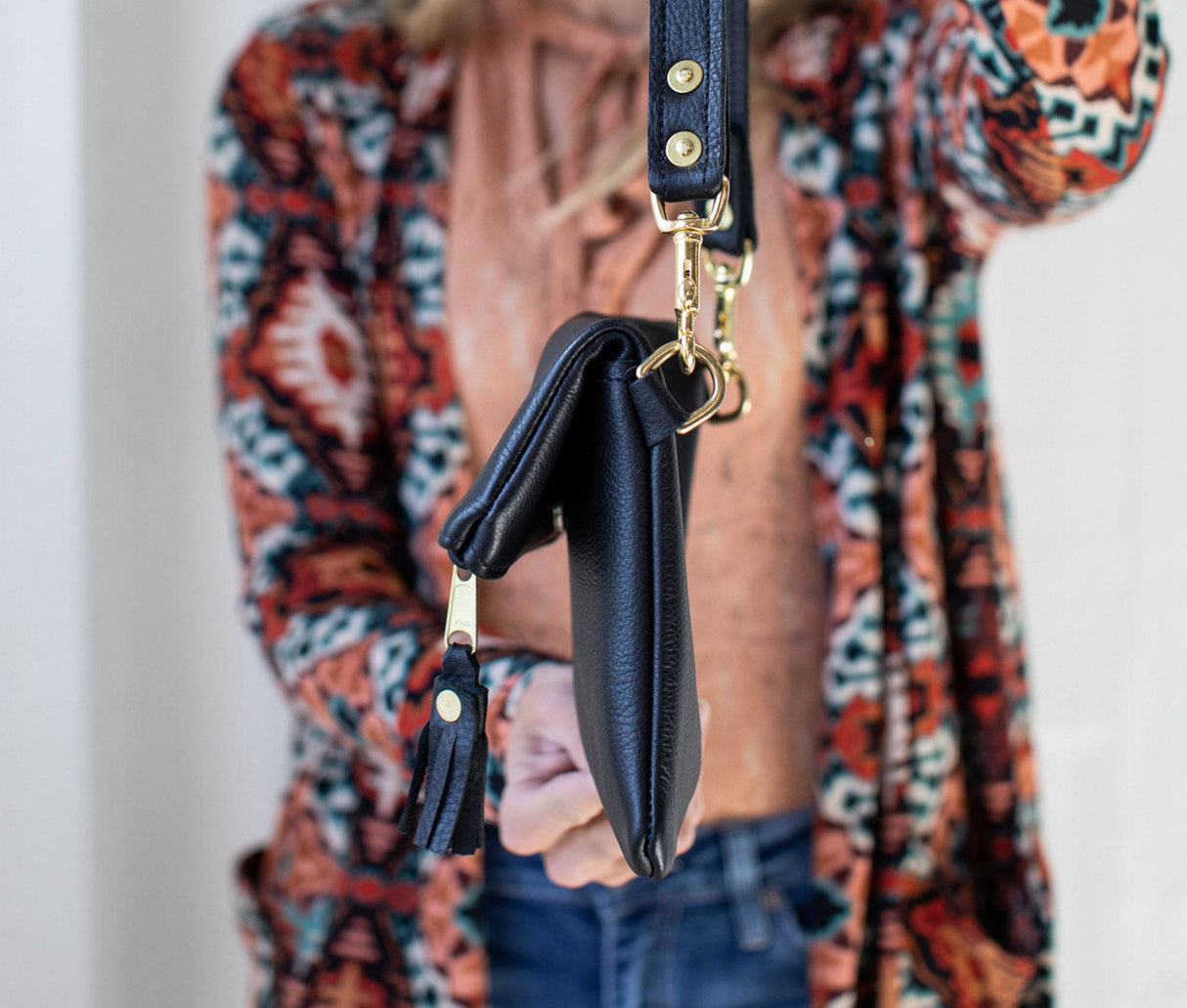 Foldover Crossbody Clutch from Lifetime Leather Co.