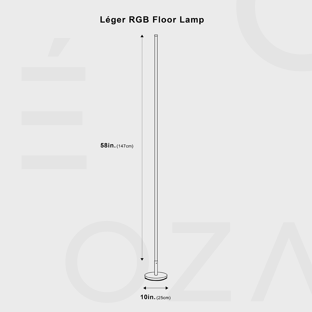 Léger RGB Floor Lamp From Ozarké