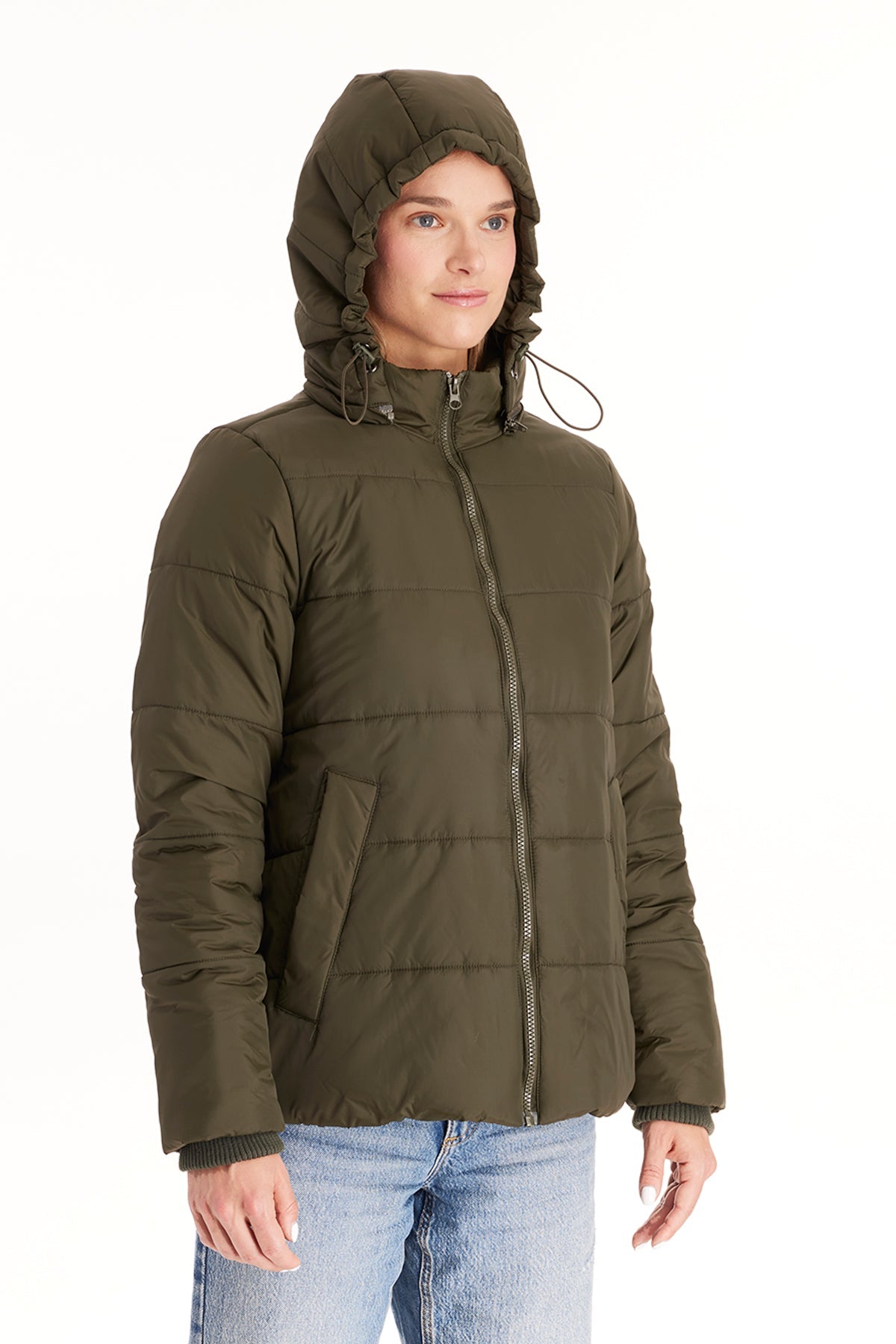 Leia 3in1 Maternity Puffer Jacket Quilted Hybrid from Moderneternity