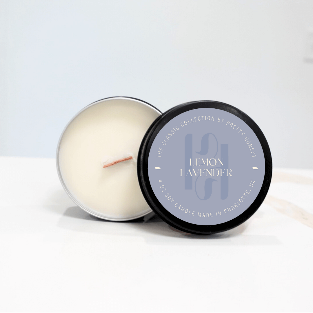 4oz Candle Tins from Pretty Honest Candles