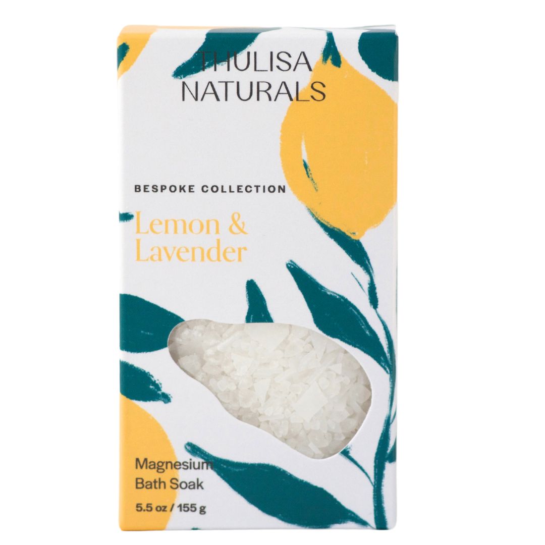 Lemon & Lavender Magnesium Bath Soak from Thulisa Naturals