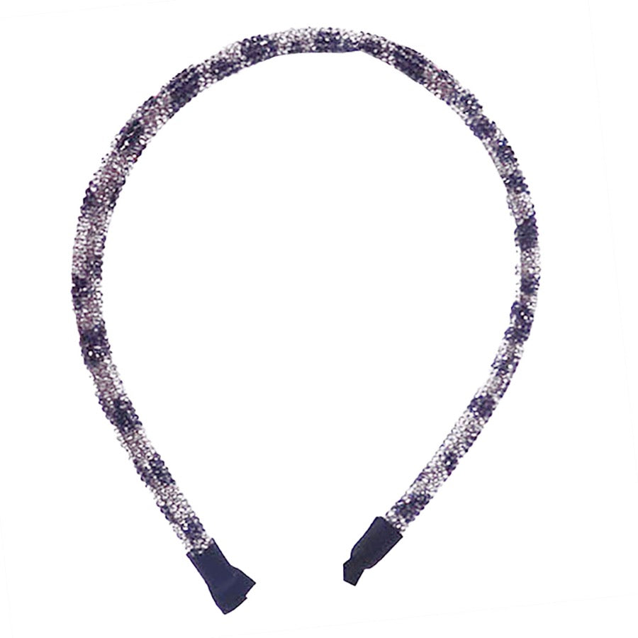 Bling Stone Accented Crystal Studded Shimmer Headband from Madeline Love
