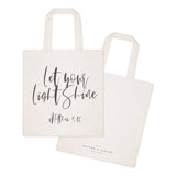 Let Your Light Shine, Matthew 5:16 Cotton Canvas Tote Bag from The Cotton & Canvas Co.