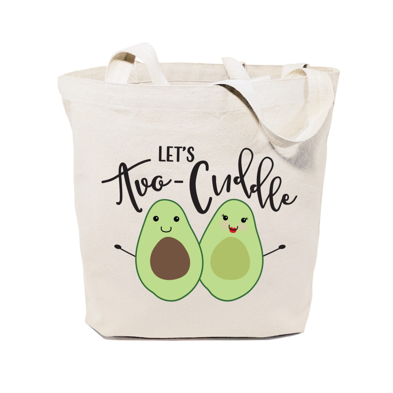 Let's Avo-cuddle Cotton Canvas Tote Bag from The Cotton & Canvas Co.