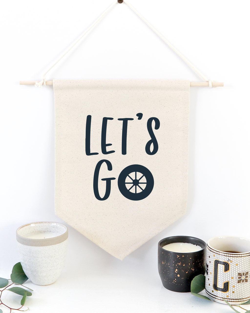 Let's Go Hanging Wall Banner from The Cotton & Canvas Co.