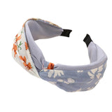 Abstract Flower Patterned Twisted Headband from Madeline Love