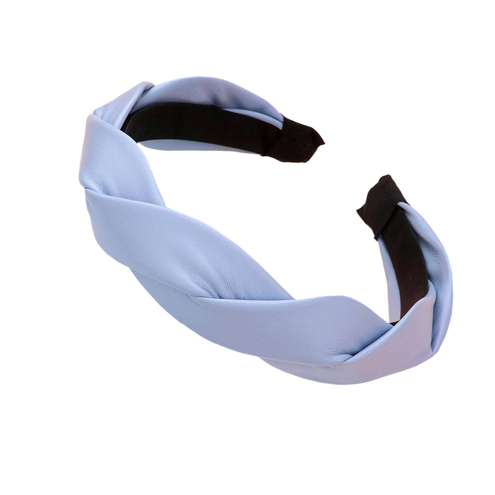 Braided Solid Faux Leather Headband from Madeline Love