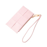 Faux Leather Weave Flat  Coin Wallet  from Madeline Love