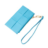 Faux Leather Weave Flat  Coin Wallet  from Madeline Love
