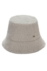 C.C Solid Short Hair Faux Fur Winter Bucket Hat from Madeline Love