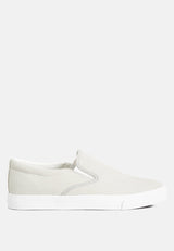 Faux Suede Slip On Sneakers from London Rag International