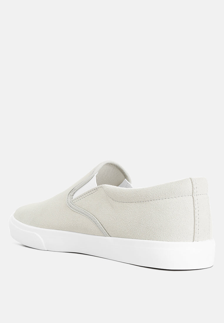 Faux Suede Slip On Sneakers from London Rag International