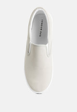 Faux Suede Slip On Sneakers from London Rag International