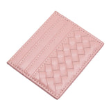 Faux Leather Basket Weave Card Holder Wallet  from Madeline Love